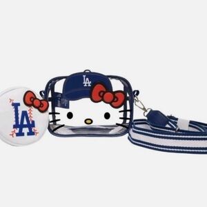 Hello Kitty Crossbody LA Dodgers Clear Bag with coin Pouch 2025